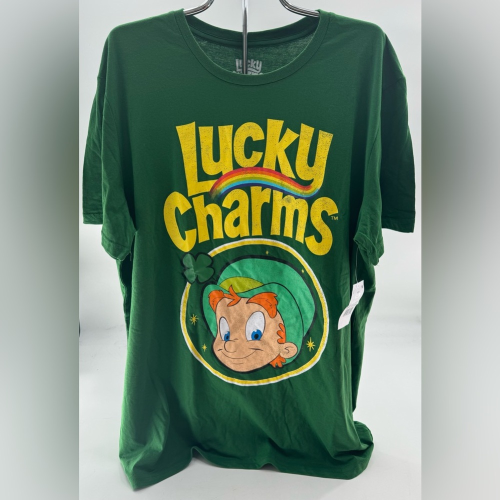 Lucky Charms T-Shirt Size XL  Leprechaun St. Patrick's Day Shamrock Graphic Tee